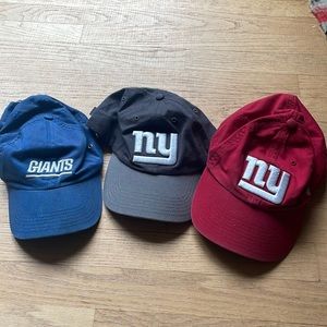 3 New York Giants Hats